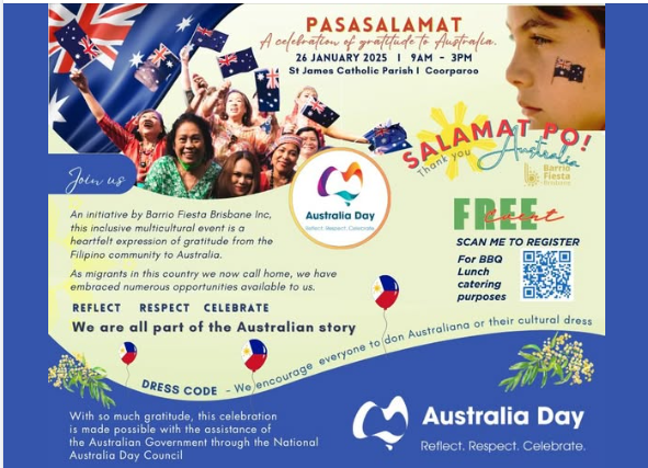 Salamat Po! Australia 2025 celebration invitation